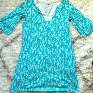 Row row row your boat Lilly Pulitzer blue tunic